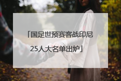 国足世预赛客战印尼25人大名单出炉
